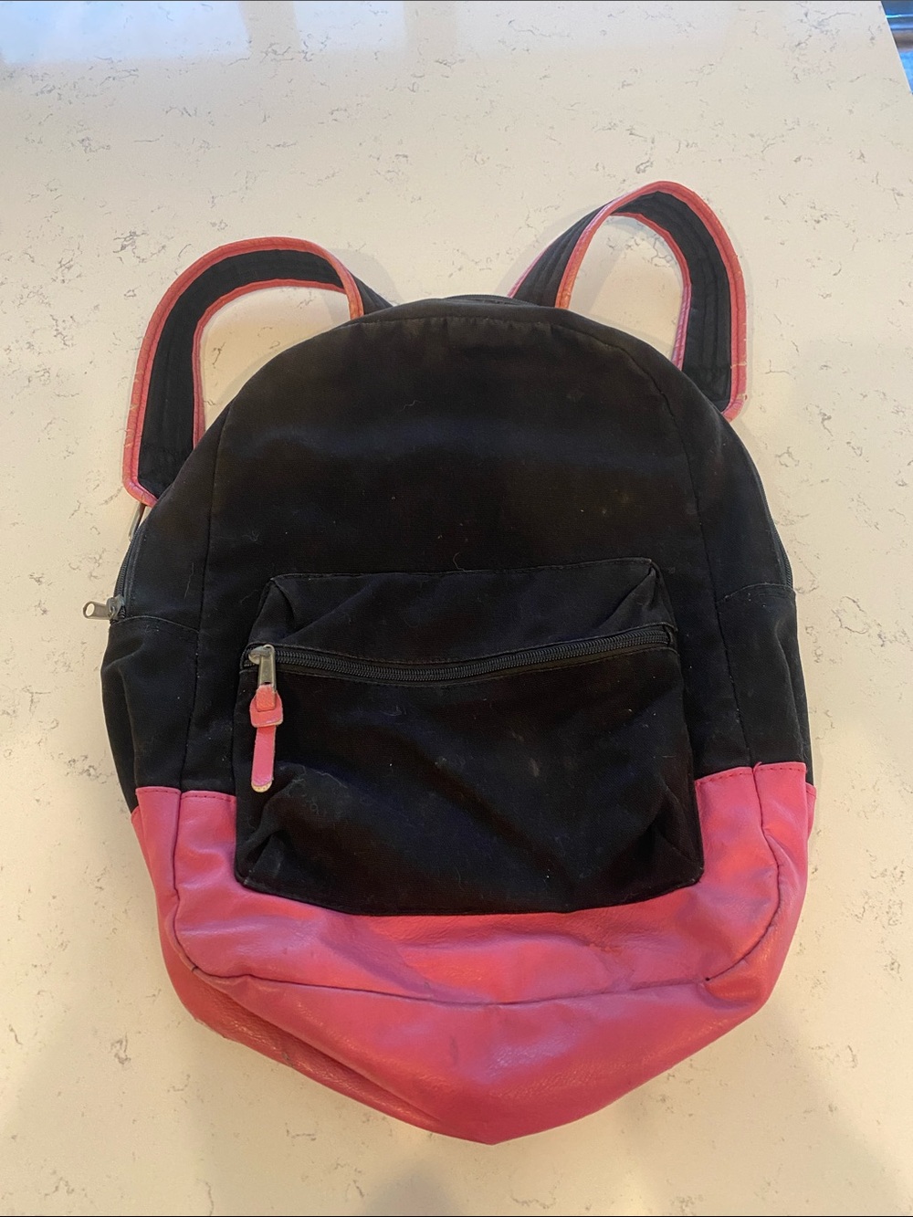 Black and Pink Backpack